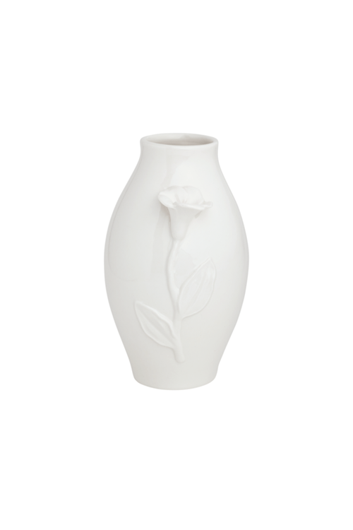 Small White Flower Vase