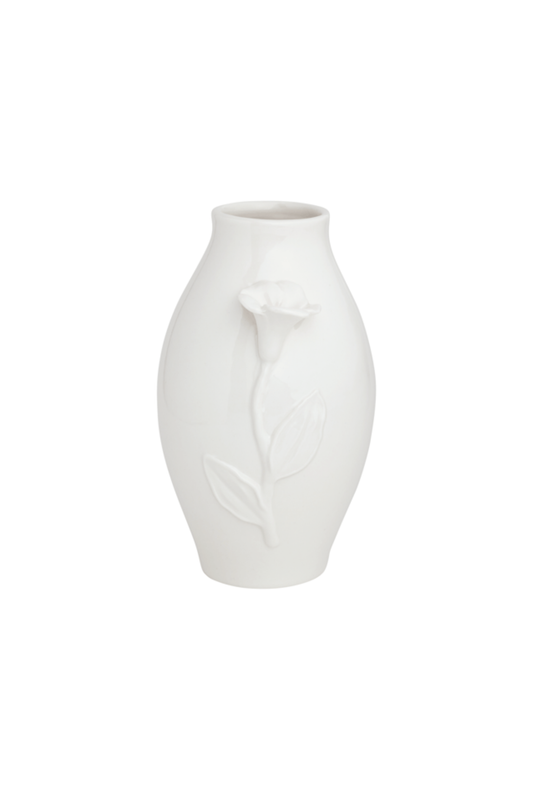 Small White Flower Vase