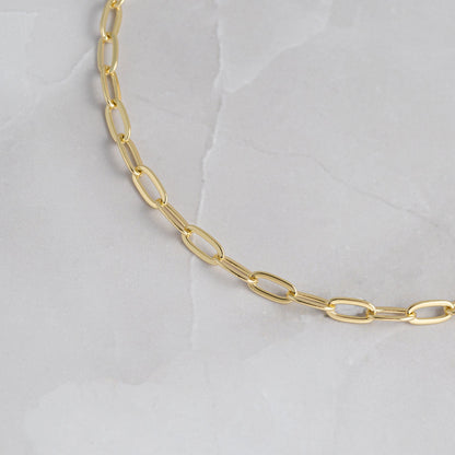 Small Paperclip Anklet
