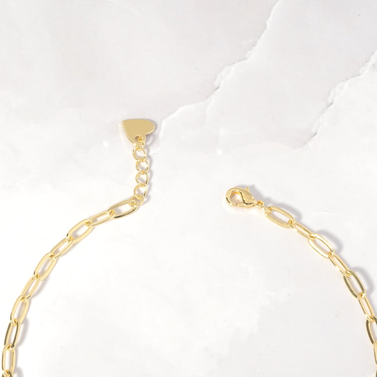 Small Paperclip Anklet