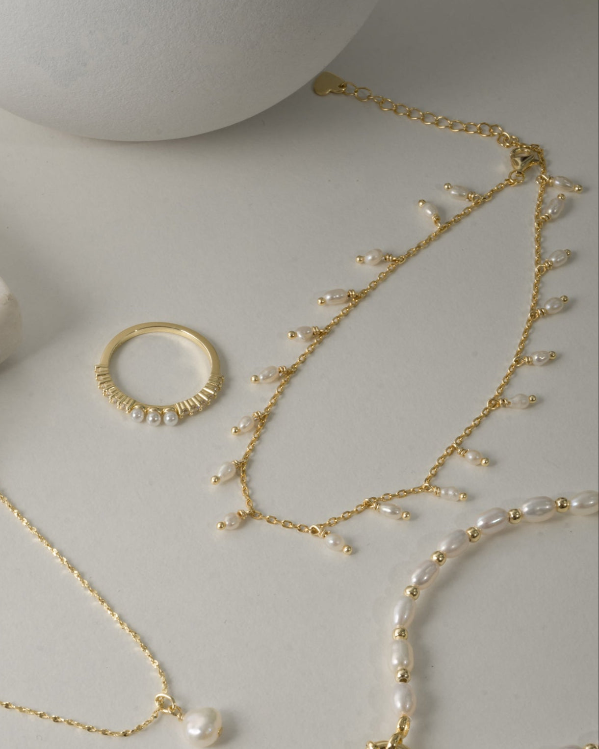 Pearl Charm Anklet
