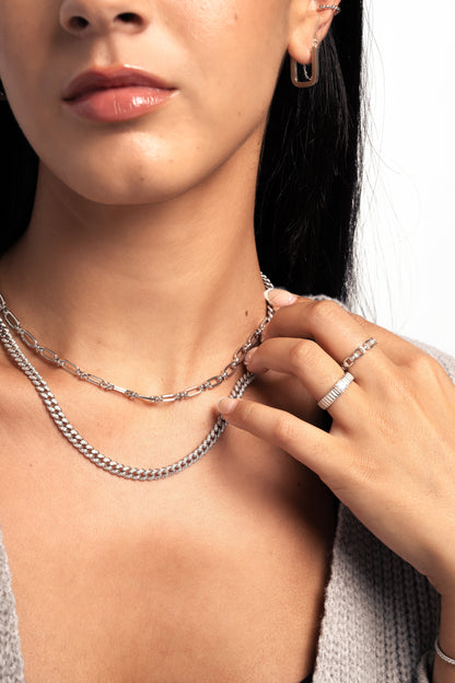 Pavé Chain Link Necklace