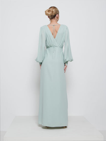 Sienna Chiffon Bridesmaid Dress - Sage
