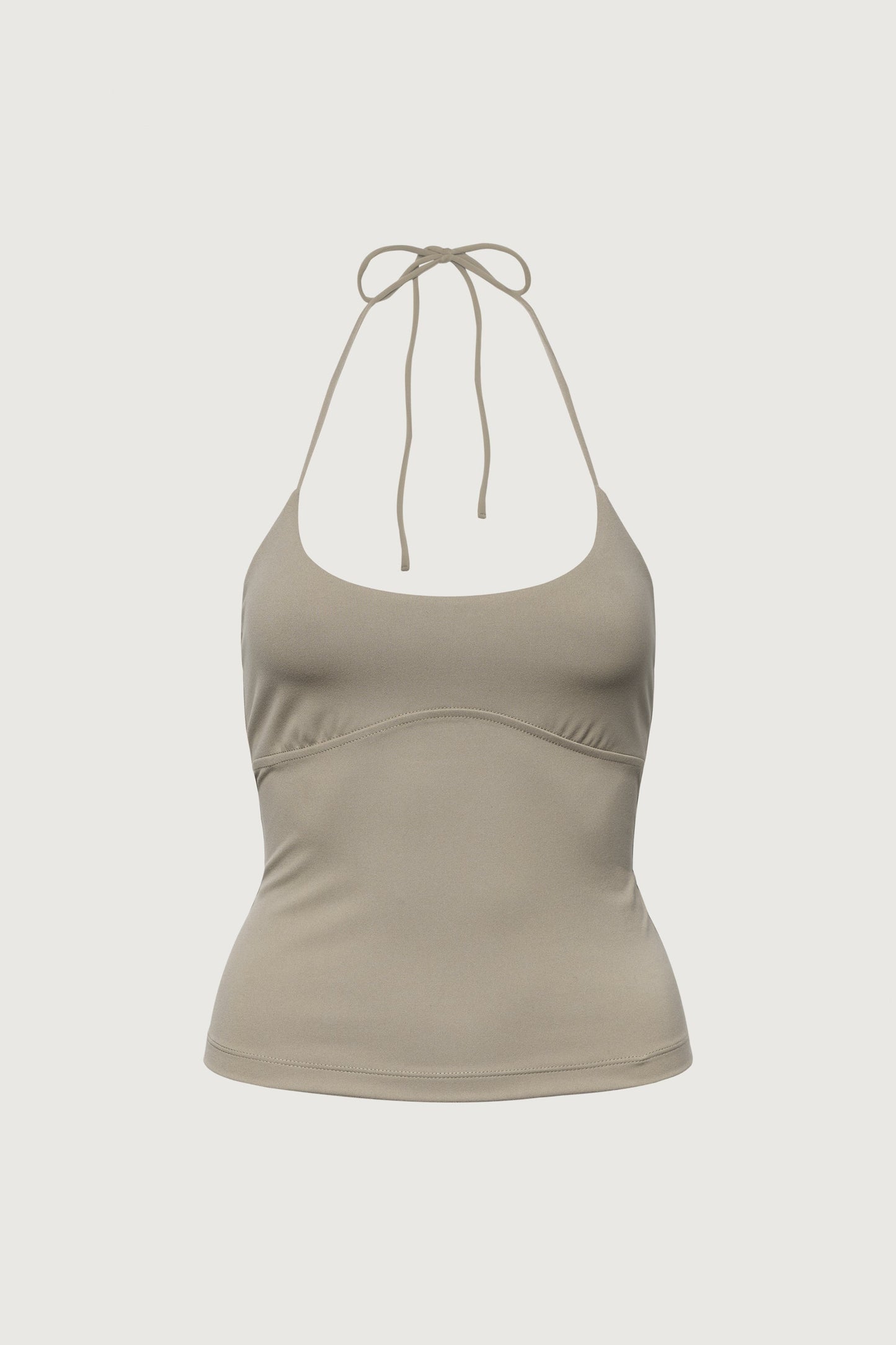 SCOOP NECK HALTER TOP
