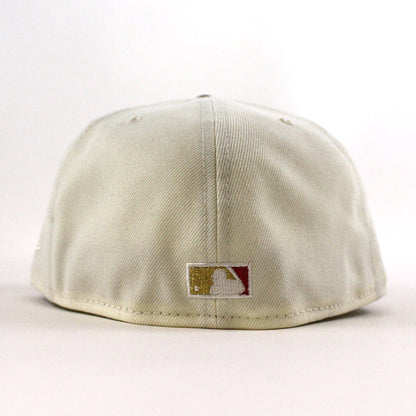 Anaheim Angels 40th Season New Era 59Fifty Fitted Hat (Chrome White Green Gray Under Brim)