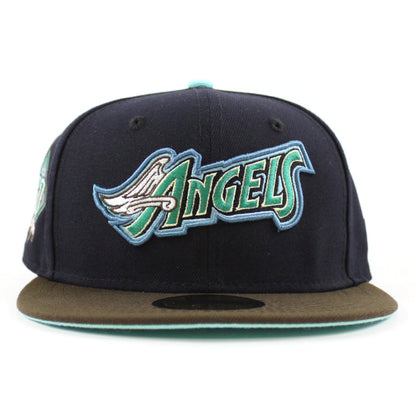 Anaheim Angels 60th New Era 59Fifty Fitted Hat (Navy Walnut Blue Tint Under Brim)