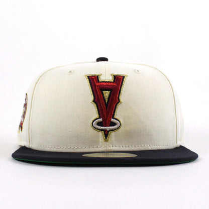 Anaheim Angels Upside Down Shohei Ohtani Patch New Era 59Fifty Fitted Hat (Chrome White Navy Green Under Brim)