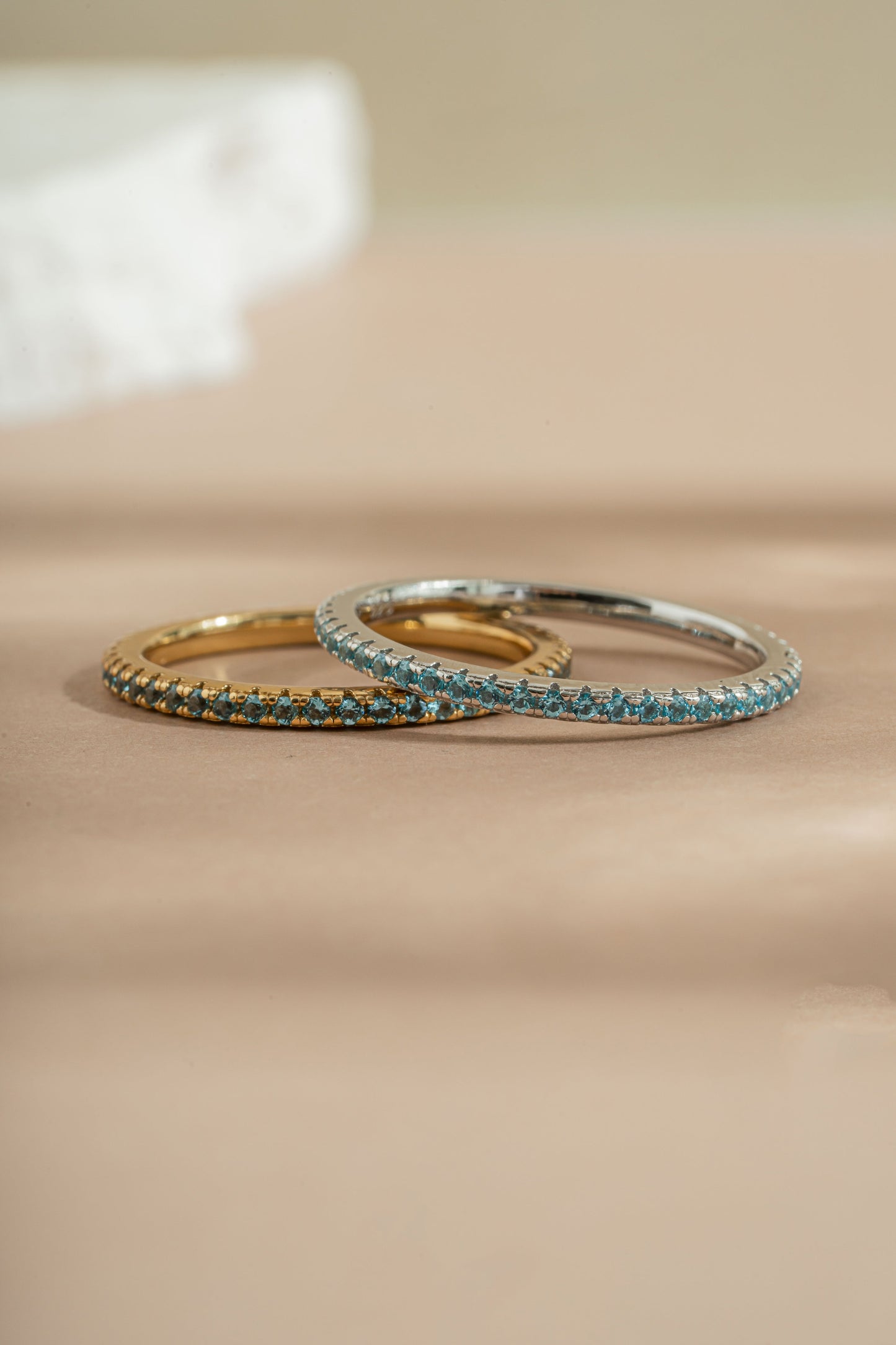 Aquamarine Birthstone Eternity Ring