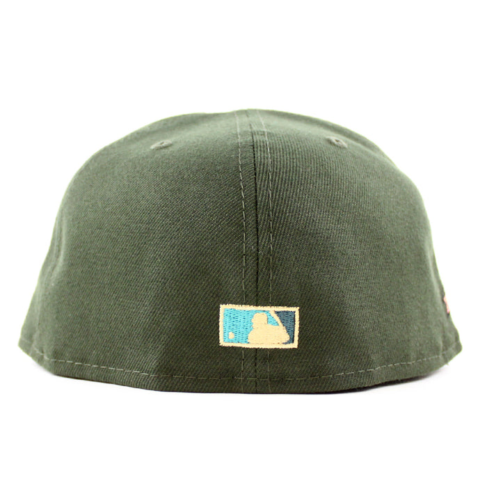 Arizona Diamondbacks 10TH ANNIVERSARY New Era 59Fifty Fitted Hat (DARK SEAWEED TEAL BLUSH SKY Under Brim)