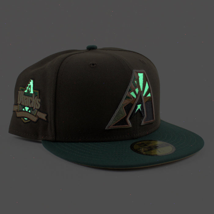 Arizona Diamondbacks 10th Anniversary New Era 59Fifty Fitted Hat (Walnut Green Khaki Under Brim)