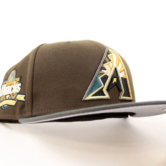 Arizona Diamondbacks 10th Anniversary New Era 59Fifty Fitted Hat (Walnut Pewter Gray Under Brim)