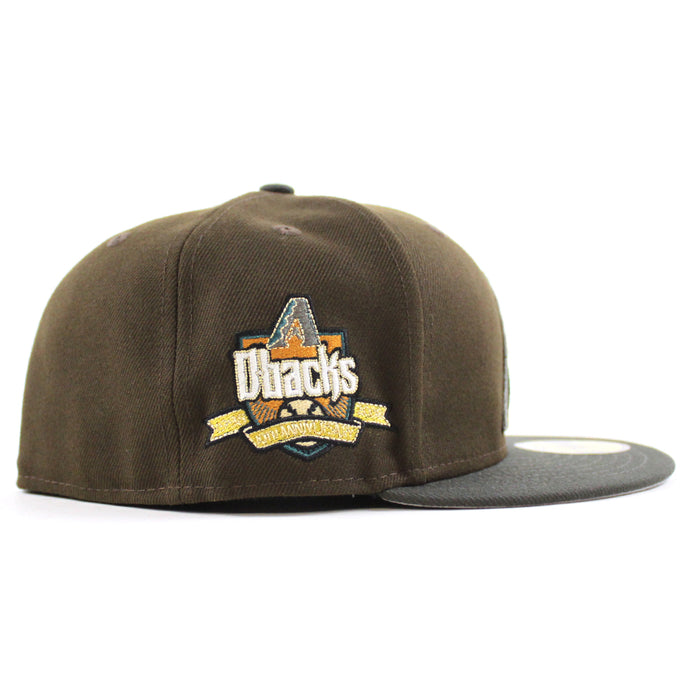 Arizona Diamondbacks 10th Anniversary New Era 59Fifty Fitted Hat (Walnut Pewter Gray Under Brim)
