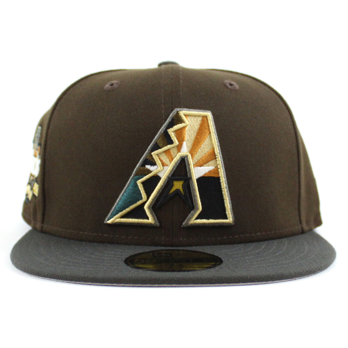 Arizona Diamondbacks 10th Anniversary New Era 59Fifty Fitted Hat (Walnut Pewter Gray Under Brim)