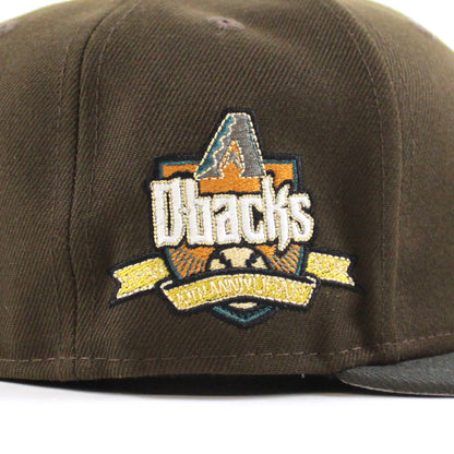 Arizona Diamondbacks 10th Anniversary New Era 59Fifty Fitted Hat (Walnut Pewter Gray Under Brim)