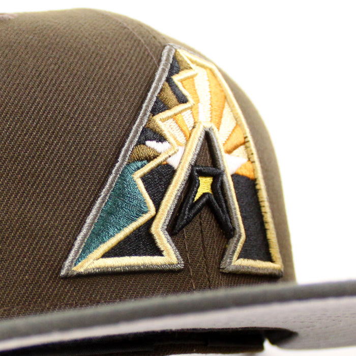 Arizona Diamondbacks 10th Anniversary New Era 59Fifty Fitted Hat (Walnut Pewter Gray Under Brim)