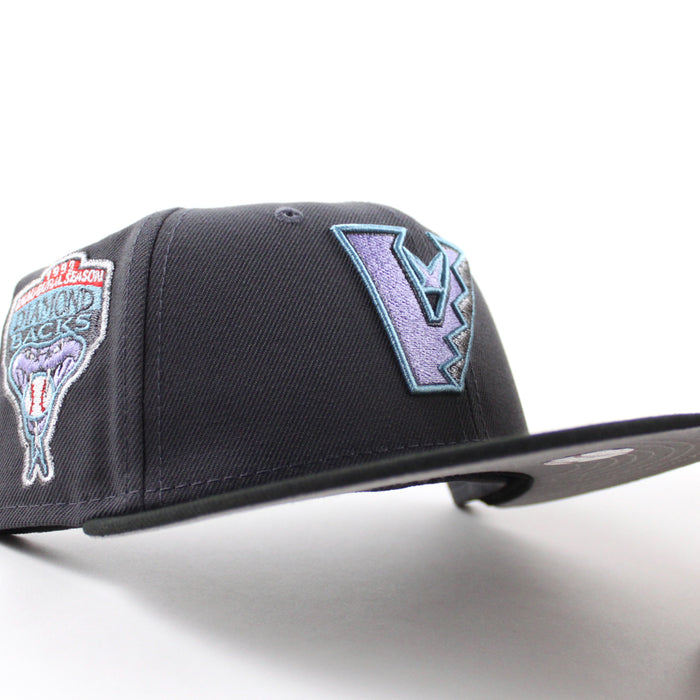 Arizona Diamondbacks 1998 Inaugural Season New Era 59Fifty Fitted Hat (Graphite Black Gray Under Brim)