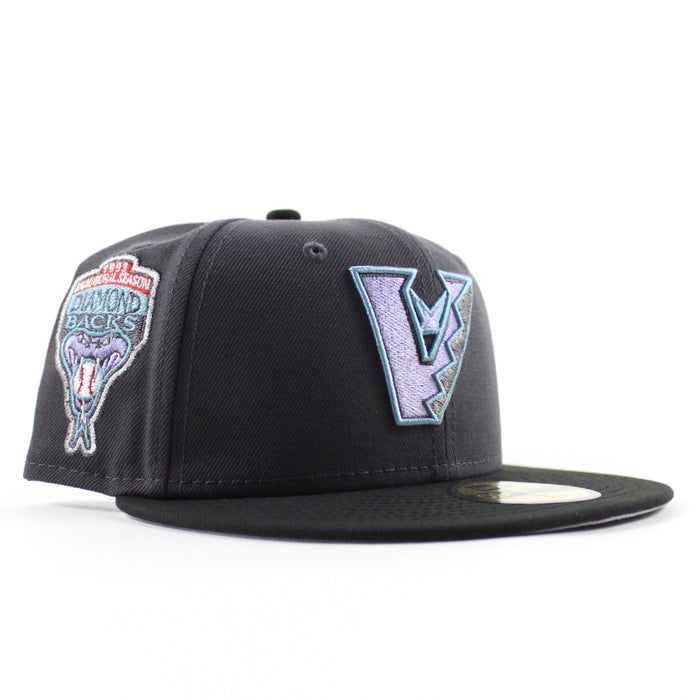 Arizona Diamondbacks 1998 Inaugural Season New Era 59Fifty Fitted Hat (Graphite Black Gray Under Brim)