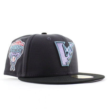 Arizona Diamondbacks 1998 Inaugural Season New Era 59Fifty Fitted Hat (Graphite Black Gray Under Brim)