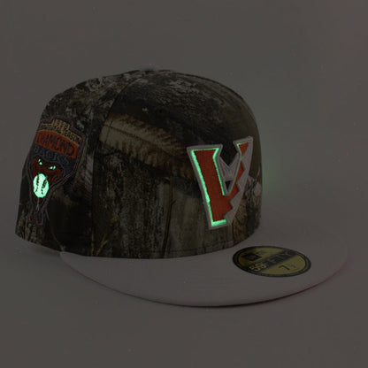 Arizona Diamondbacks 1998 Inaugural Season New Era 59Fifty Fitted Hat (Real Tree Camo White Orange Under Brim)