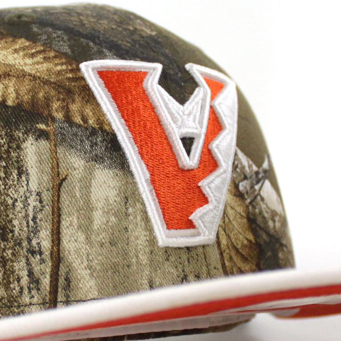 Arizona Diamondbacks 1998 Inaugural Season New Era 59Fifty Fitted Hat (Real Tree Camo White Orange Under Brim)