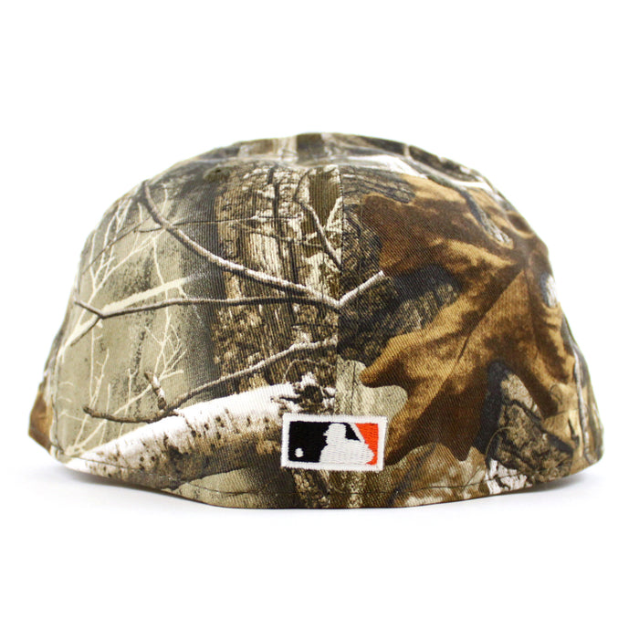 Arizona Diamondbacks 1998 Inaugural Season New Era 59Fifty Fitted Hat (Real Tree Camo White Orange Under Brim)