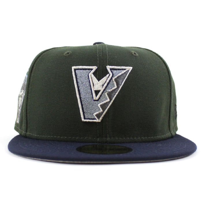 Arizona Diamondbacks 1998 Inaugural Season New Era 59Fifty Fitted Hat (SEAWEED Navy Gray Under Brim)