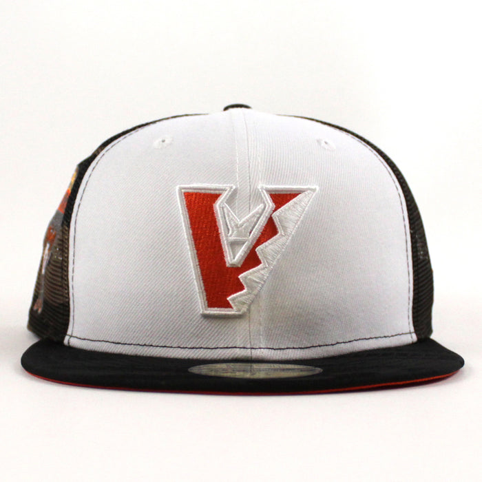 Arizona Diamondbacks 1998 Inaugural Season New Era 59Fifty Fitted Hat (White WoodLand Orange Under Brim)