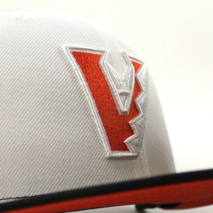 Arizona Diamondbacks 1998 Inaugural Season New Era 59Fifty Fitted Hat (White WoodLand Orange Under Brim)