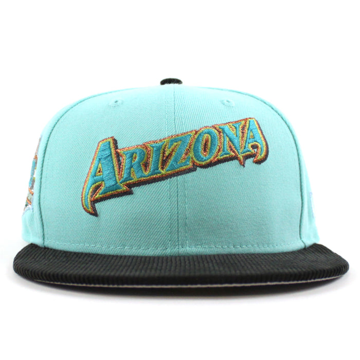 Arizona Diamondbacks 20th Anniversary New Era 59Fifty Fitted Hat (Blue Tint Black Gray Under Brim)