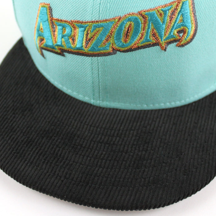 Arizona Diamondbacks 20th Anniversary New Era 59Fifty Fitted Hat (Blue Tint Black Gray Under Brim)