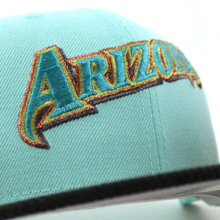 Arizona Diamondbacks 20th Anniversary New Era 59Fifty Fitted Hat (Blue Tint Black Gray Under Brim)