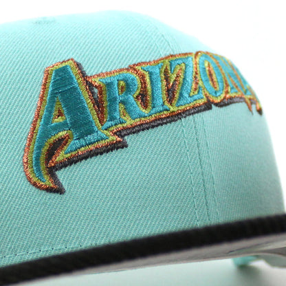 Arizona Diamondbacks 20th Anniversary New Era 59Fifty Fitted Hat (Blue Tint Black Gray Under Brim)