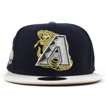 Arizona Diamondbacks 20th Anniversary New Era 59Fifty Fitted Hat (Night Shift Stone Khaki Under Brim)