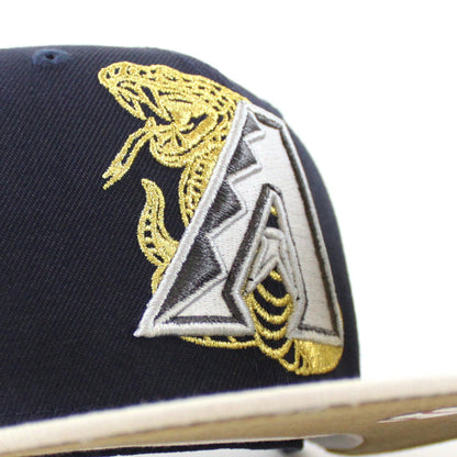 Arizona Diamondbacks 20th Anniversary New Era 59Fifty Fitted Hat (Night Shift Stone Khaki Under Brim)