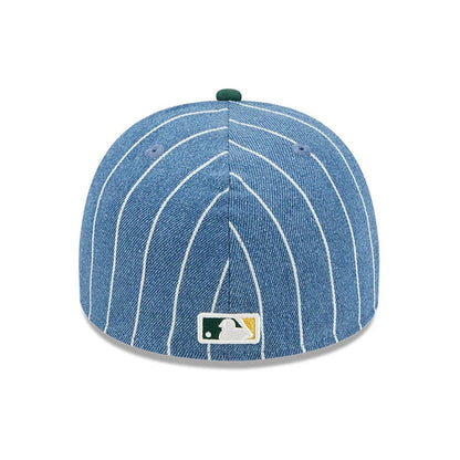 This is a Athletics MLB Parallel Blue 59FIFTY A-Frame Fitted Cap 5