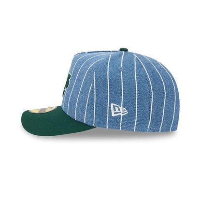 This is a Athletics MLB Parallel Blue 59FIFTY A-Frame Fitted Cap 6