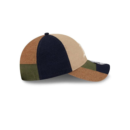 This is a Athletics MLB Patchwork Open Brown 9TWENTY Adjustable Cap 6