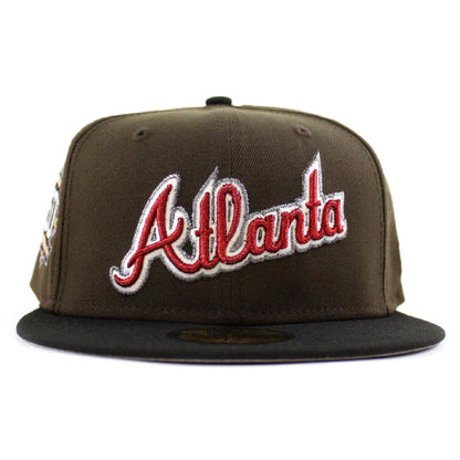 Atlanta Braves 150th Anniversary New Era 59Fifty Fitted Hat (Walnut Black Gray Under Brim)