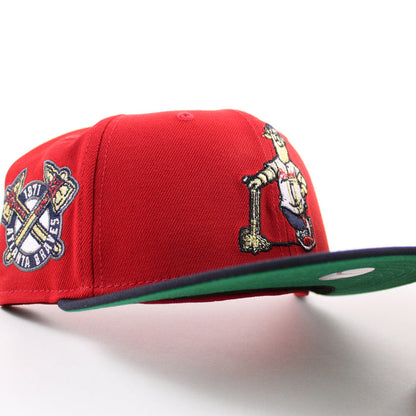 Atlanta Braves 1871 Atlanta Braves Patch New Era 59Fifty Fitted Hat (Scarlet Red Navy Green Under Brim)