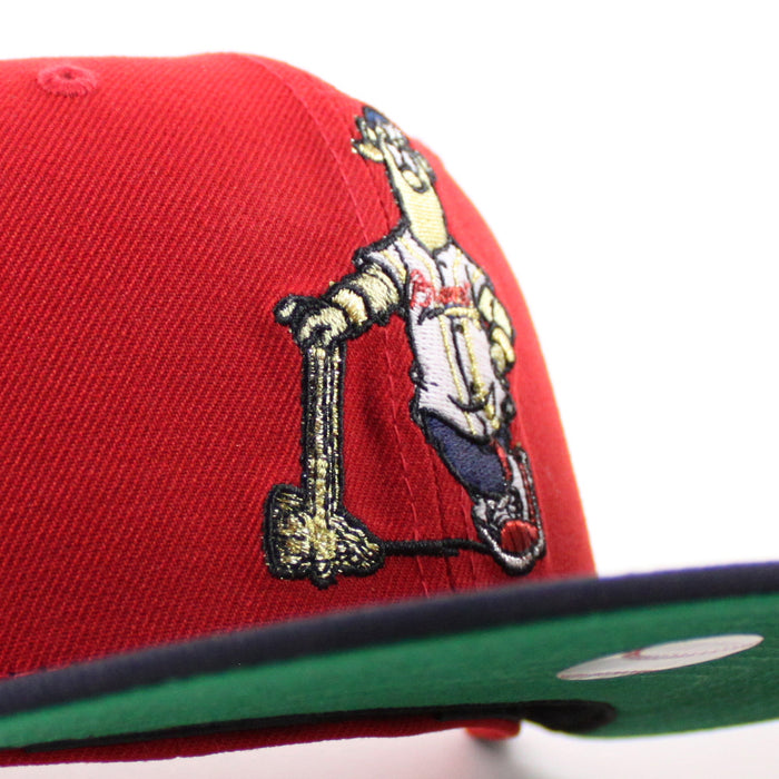 Atlanta Braves 1871 Atlanta Braves Patch New Era 59Fifty Fitted Hat (Scarlet Red Navy Green Under Brim)