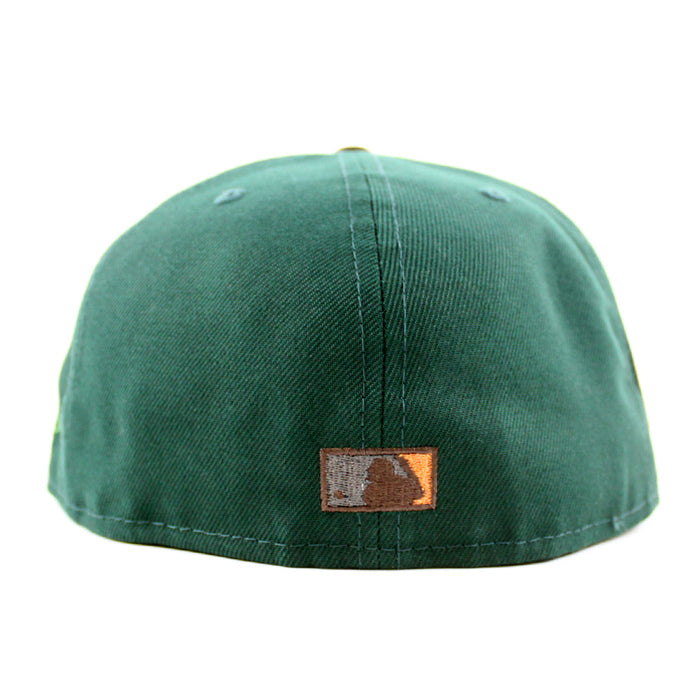 Atlanta Braves 2017 Inaugural Season New Era 59Fifty Fitted Hat (Dark Green BurntWood Gray Under Brim)