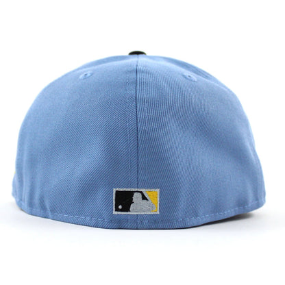 Atlanta Braves 40 ANNIVERSARY New Era 59Fifty Fitted Hat (Glow in the Dark Sky Blue Navy Gold Under Brim)