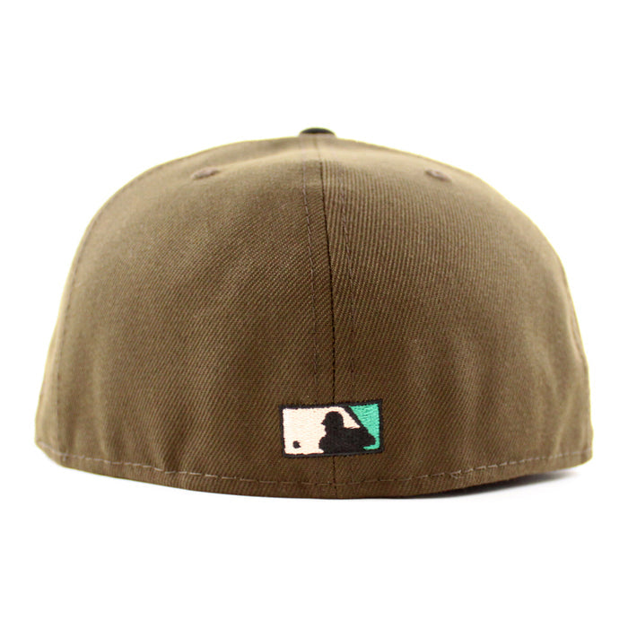 Atlanta Braves 40th Anniversary New Era 59Fifty Fitted Hat (Walnut Black Emerald Under Brim)