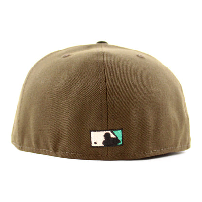 Atlanta Braves 40th Anniversary New Era 59Fifty Fitted Hat (Walnut Black Emerald Under Brim)