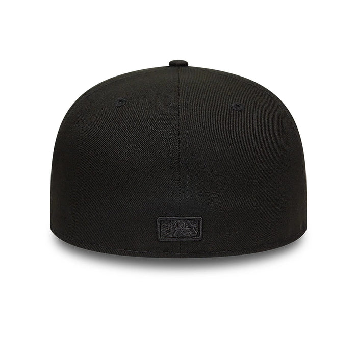 This is a Atlanta Braves MLB Black on Black 59FIFTY Fitted Cap 3