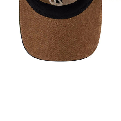 This is a Atlanta Braves MLB Patchwork Open Brown 9TWENTY Adjustable Cap 7