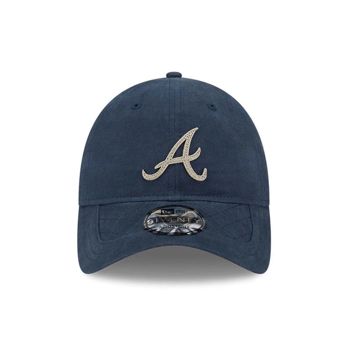 This is a Atlanta Braves MLB Quilted Navy 9TWENTY Adjustable Cap 3