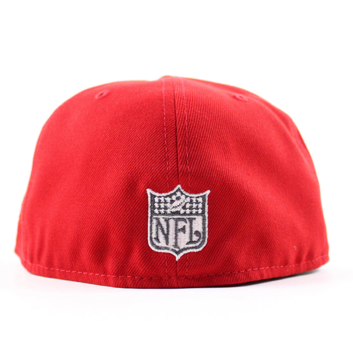Atlanta Falcons 25th New Era 59Fifty Fitted Hat (Red Black Green Under Brim)
