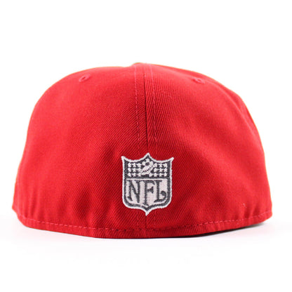 Atlanta Falcons 25th New Era 59Fifty Fitted Hat (Red Black Green Under Brim)