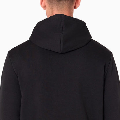 The Male model is wearing Atlanta Hawks NBA Black Pullover Hoodie 3